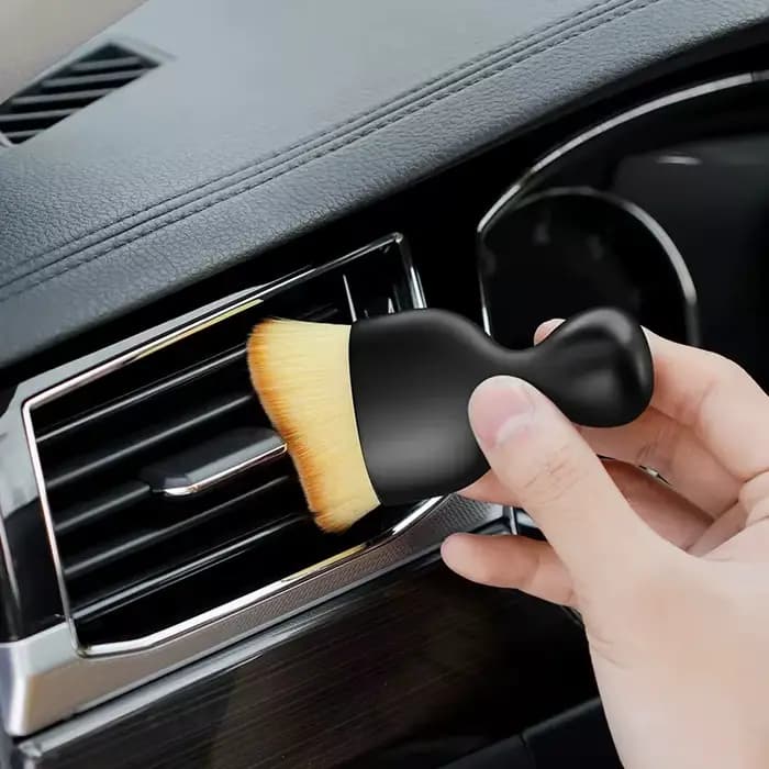 Brosse de détartrage de nettoyage intérieur de voiture, brosse de nettoyage de sortie d'air de climatiseur, brosse d'artefact de dépoussiérage de crevasses de voiture