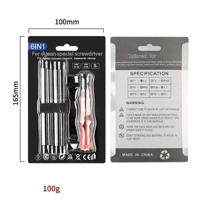 Tournevis Torx pour aspirateur Dyson V6 V7 V8 V10 V11 DC24 DC40 DC41 DC50