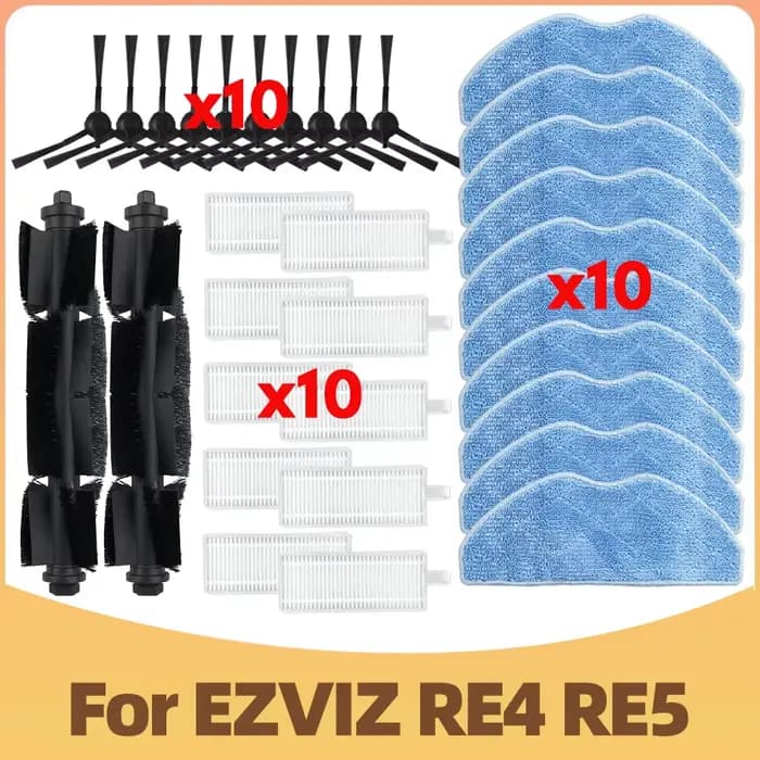 Pièces de rechange pour aspirateur robot EZVIZ RE4/ RE4 plus / RE5 / RE5