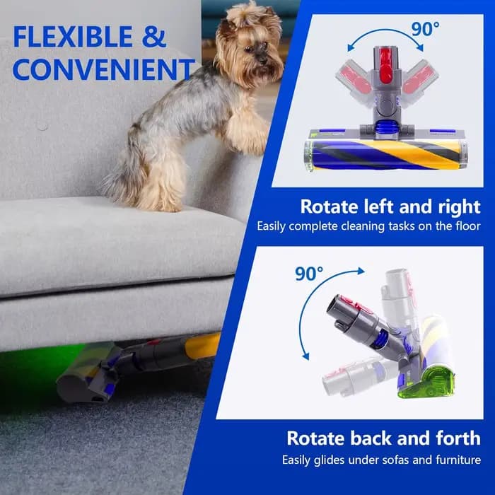 Tête de nettoyage légère et douce pour aspirateur Dyson V15 V11 V10 V8 V7