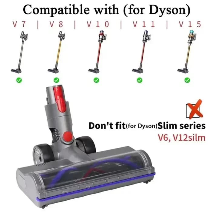Tête d'aspiration pour aspirateur électrique Dyson V7 V8 V10 V11 SV12 V15