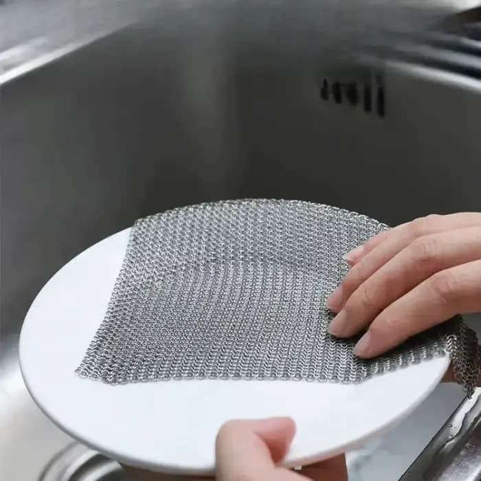 Brosse de nettoyage en acier inoxydable pour casseroles