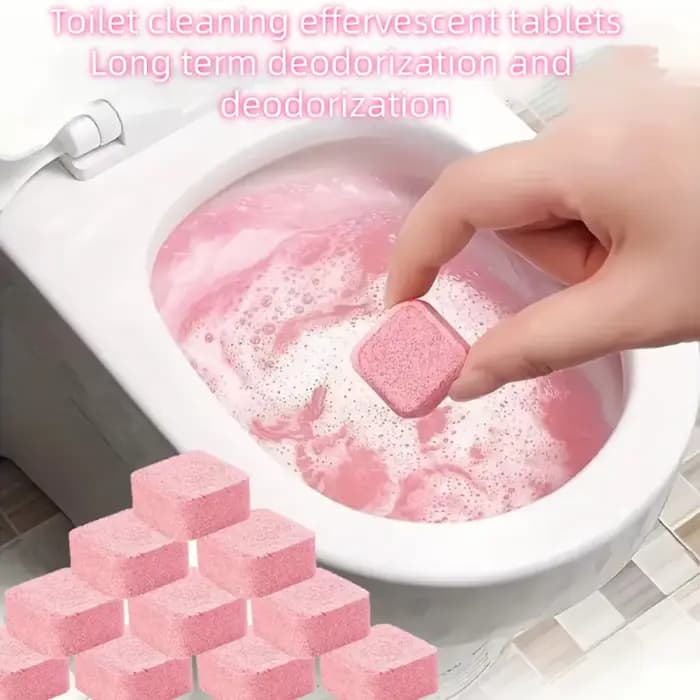 Tablettes effervescentes nettoyantes pour toilettes