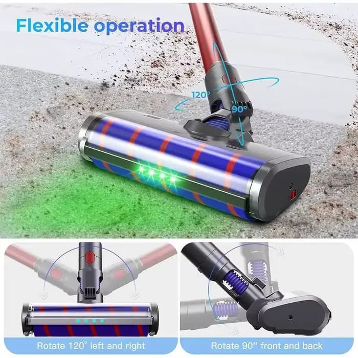 Tête de brosse à rouleau souple pour aspirateur Dyson V7 V8 V10 V11 V15