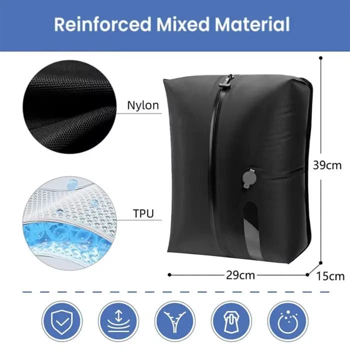 Sacs sous vide réutilisables pour voyage