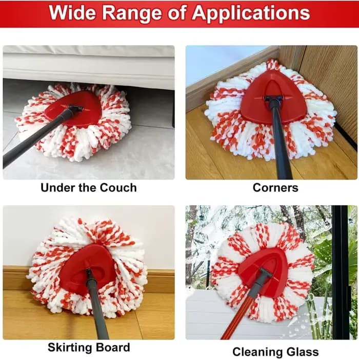 Têtes de rechange en microfibre pour balai serpillère