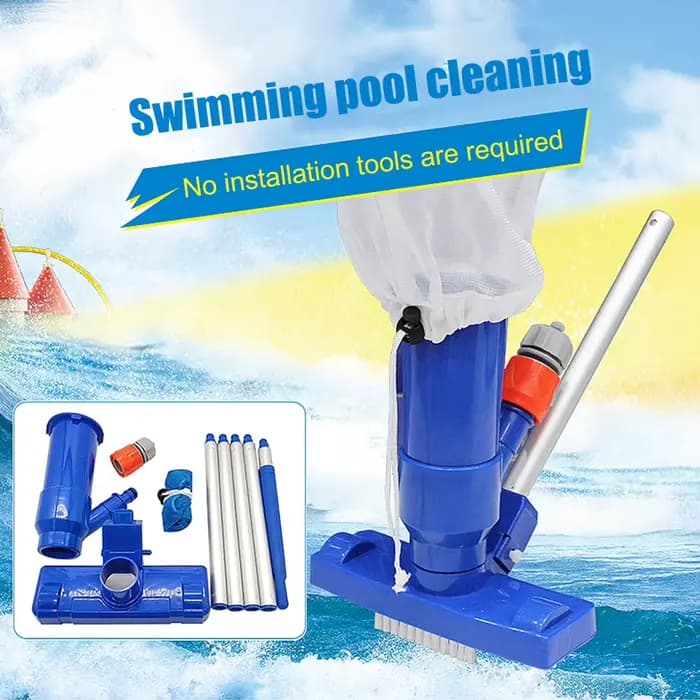 Kit de nettoyage de piscine, net pour nettoyer le fond, filtre pour piscine, ensemble d'aspirateur pour piscine, skimmer de nettoyage, outils et produits pour piscines