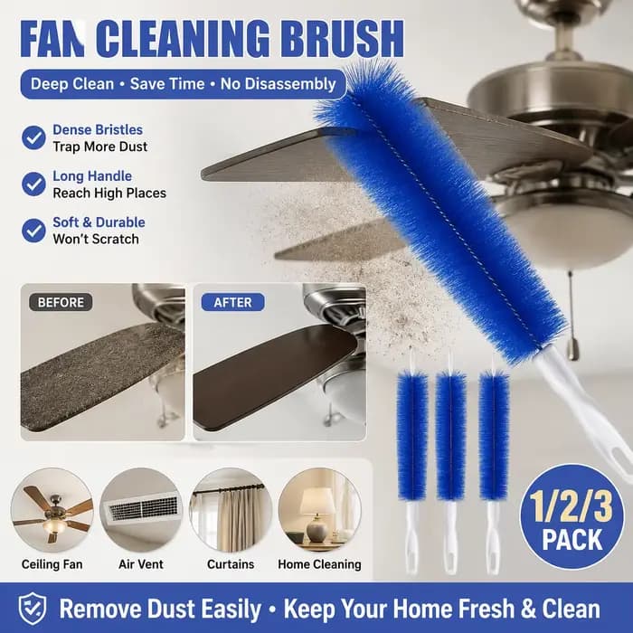 Brosse anti-poussière pour ventilateur – Sans démontage