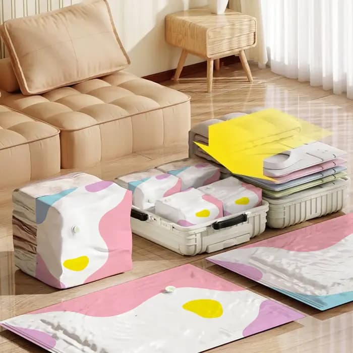 Sacs de compression sous vide sans pompe