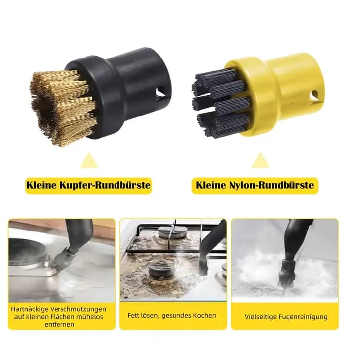C-ABUB Ensemble d'accessoires 10 pièces pour nettoyeurs vapeur Karcher SC1