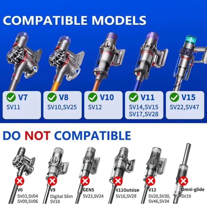 Tête de nettoyage légère et douce pour aspirateur Dyson V15 V11 V10 V8 V7