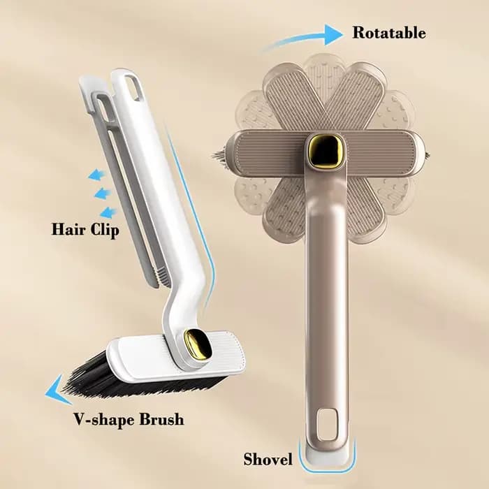 Brosse rotative de nettoyage de fentes en forme de V