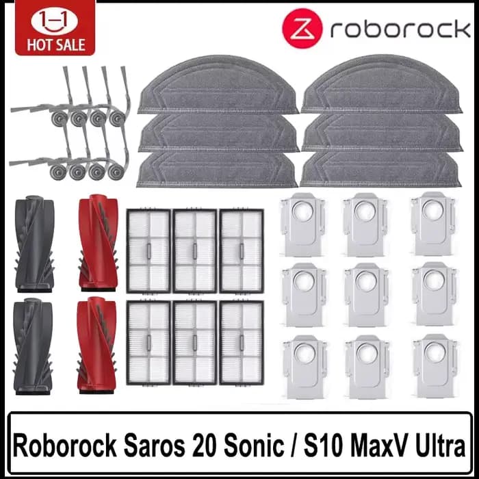 Accessoires pour aspirateur robot Roborock Saros 20 Sonic / S10 MaxV Ultra : brosse principale