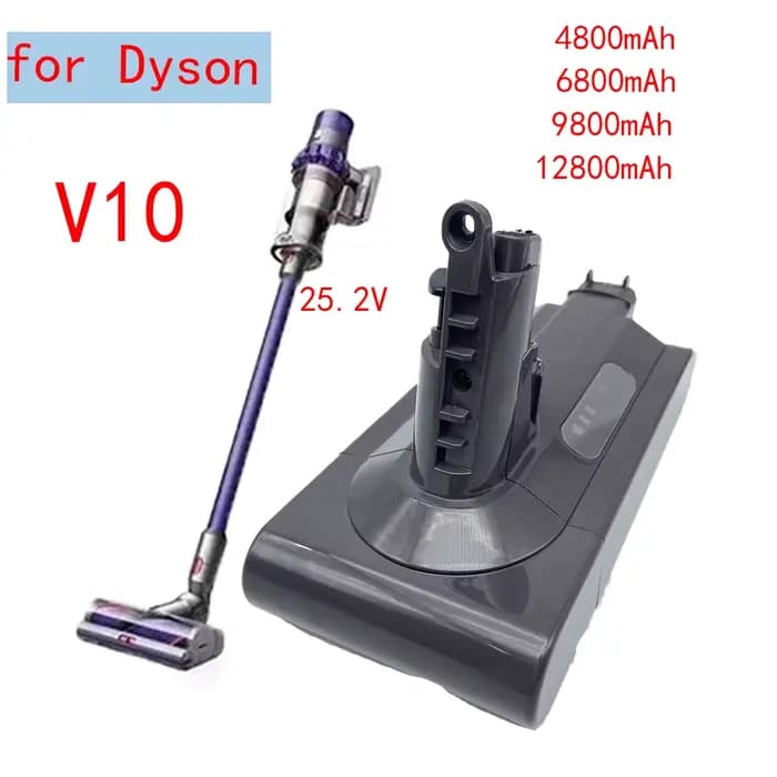 100% pour Dyson V10 batterie V10 Animal absolu moelleux aspirateur sans fil nouveau 25.2V 6000mAh-12800mAH