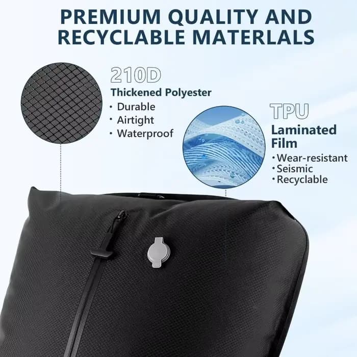 Sacs sous vide réutilisables pour voyage