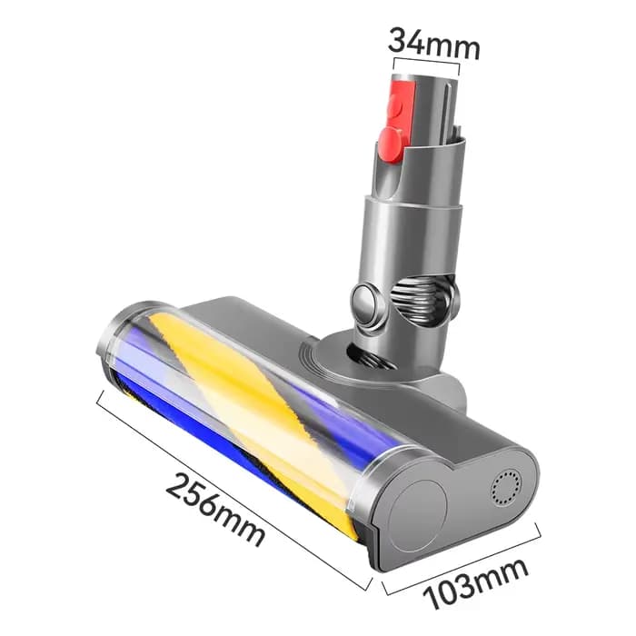 Tête de brosse souple améliorée pour aspirateurs sans fil Dyson V6 V7 V8 V10 V11 V15 V10 Slim V12 avec lumière LED verte pour la maison