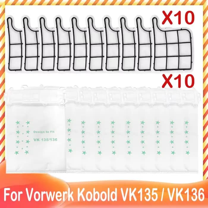 Sac à poussière de remplacement pour aspirateur Vorwerk Kobold VK135 /136