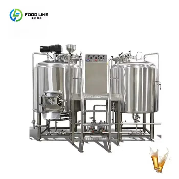 Brasserie artisanale commerciale personnalisée 10BBL à chauffage électrique à vapeur, usine de malte pour bière artisanale 1000L 2000L 3000L 5000L avec pompe et moteur