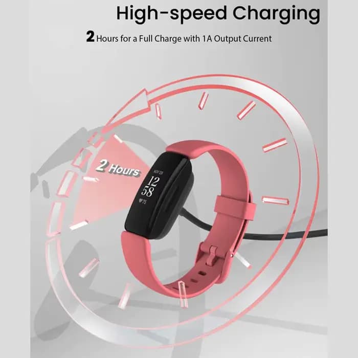 Chargeur pour Fitbit Zan3/Inspire 2 Fitness Tracker, câble de charge de remplacement, accessoire de rette