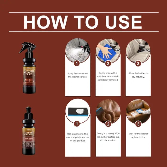 Kit de nettoyant pour cuir