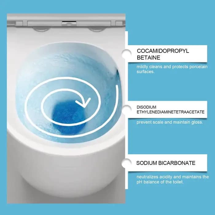 Comprimés effervescents de décontamination des toilettes