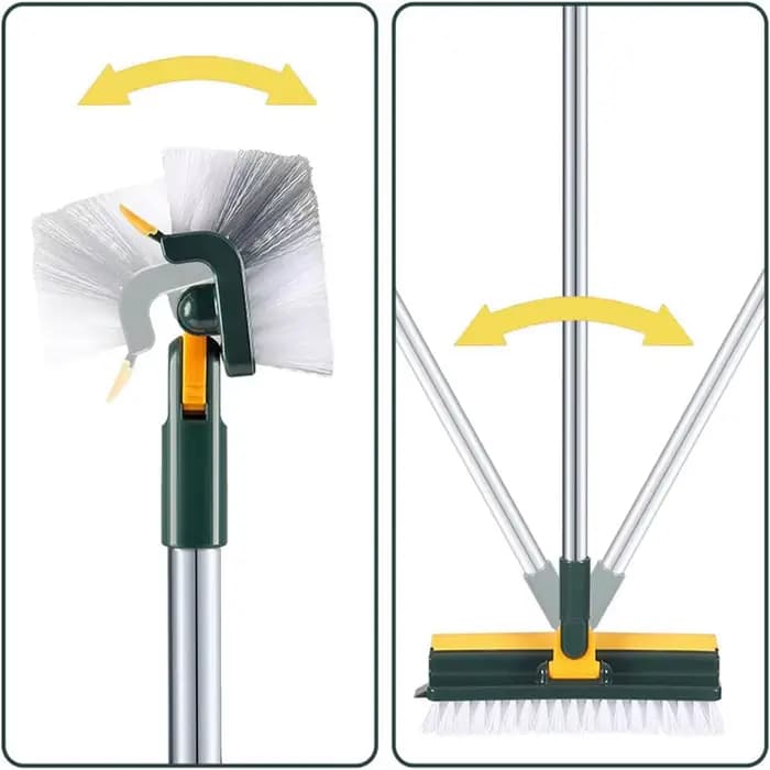 Brosse de nettoyage UNTIOR manche long 180 ° Serpillière rotative avec raclette