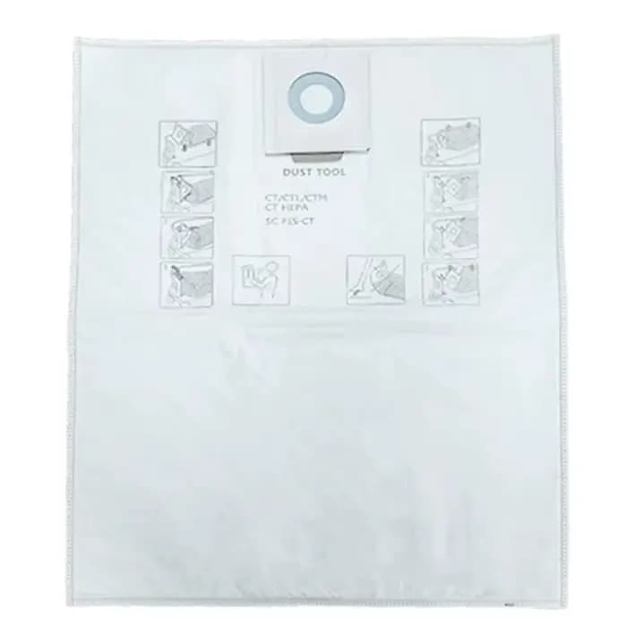 Lot de 5 sacs à poussière d'origine Festool compatibles avec CT36E