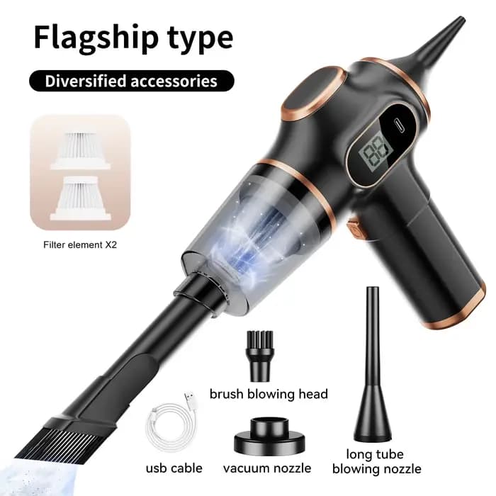 Aspirateur sans fil double usage pour maison et voiture