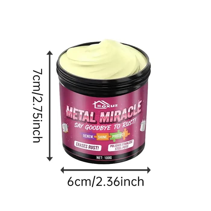 Pâte nettoyante puissante en acier inoxydable