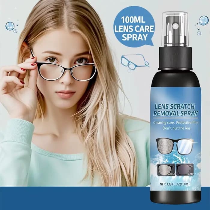 Nettoyant et protecteur de lentilles multi-surfaces 100 ml - Formule anti-rayures qui élimine les traces et protège les