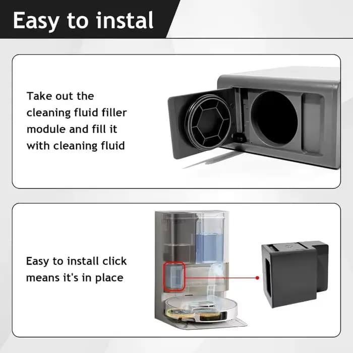 Réservoir de détergent automatique pour aspirateur Dreame X30 X40 L40 L10s Gen 2 3 Mova E40 P50 Pro