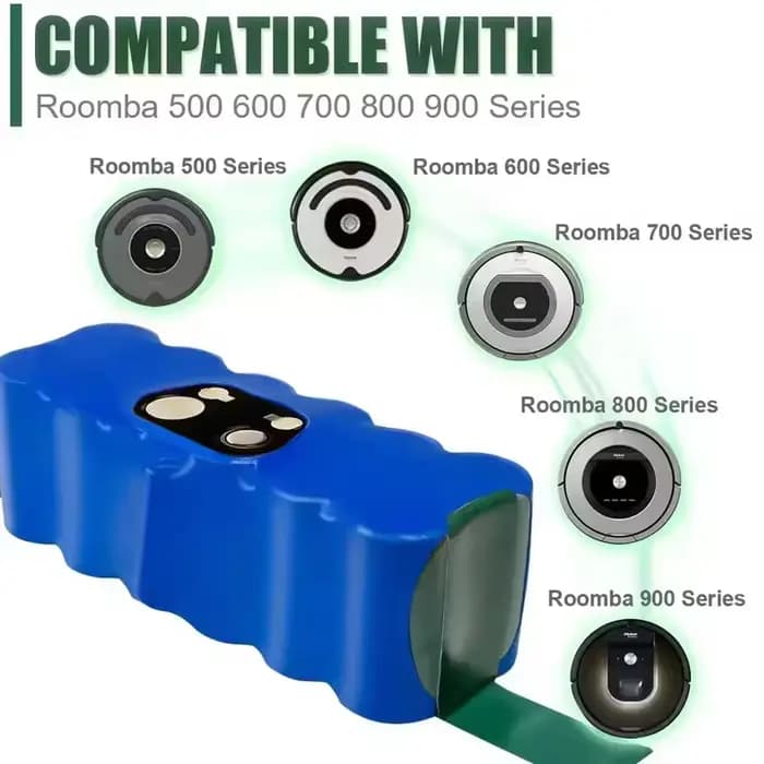 14.4V pour iRobot Roomba batterie 500 600 700 800 900 série 510 530 550 650 770 780 790 870 880 960 980