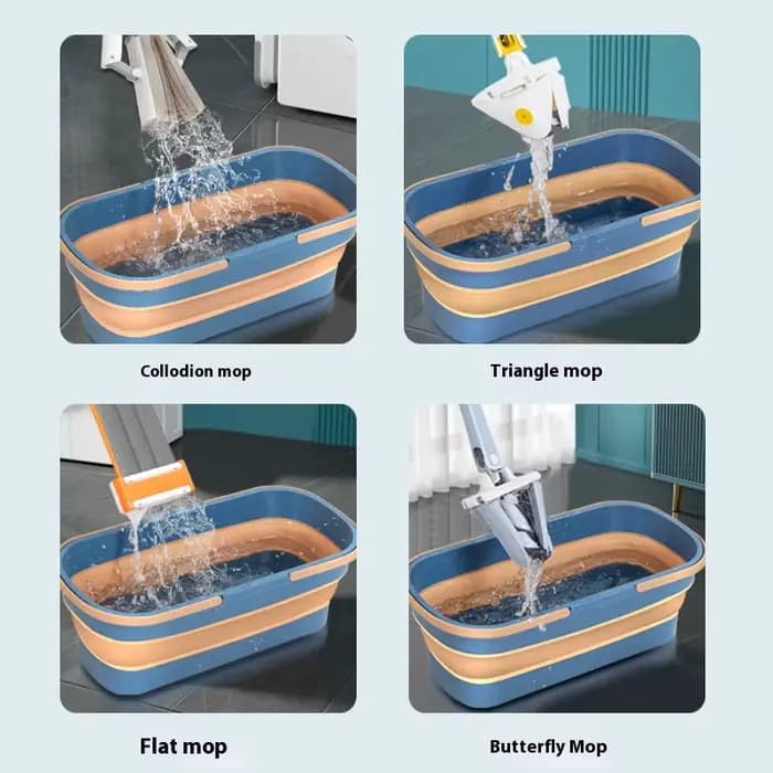 Seau de vadrouille pliable