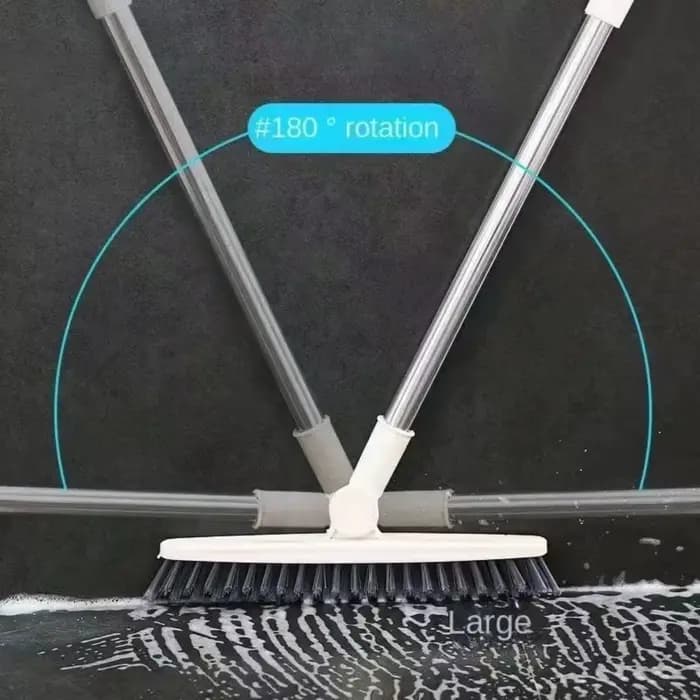Brosse de nettoyage robuste à long manche et poils durs pour sols