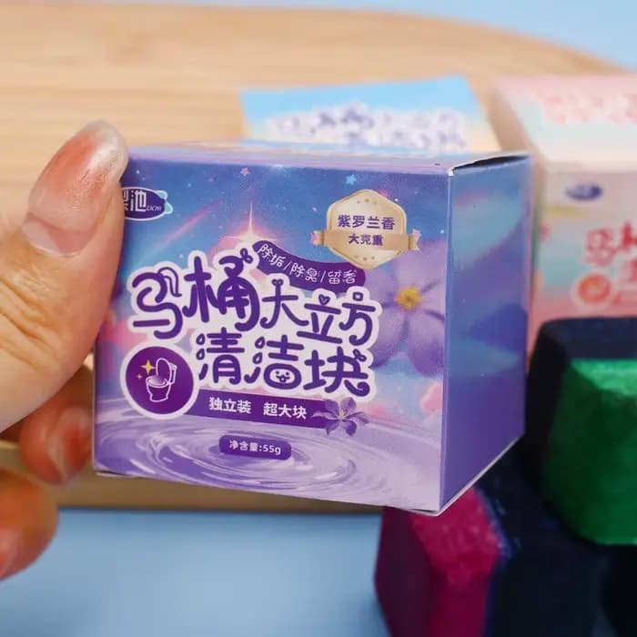 Mini Cube nettoyant pour cuvette de toilette