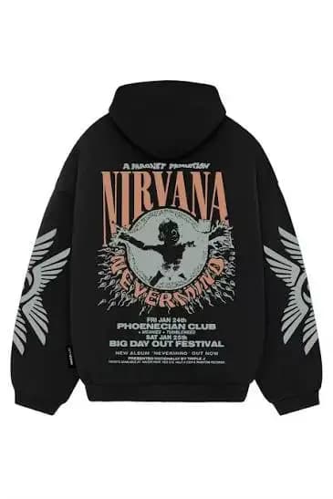 Sweat-shirts Nirvana surdimensionnés unisexe pour les amateurs d'anime, sweat-shirts graphiques sportifs, Harajuku, produit tendance, polaire chaud, vintage, coupe ample