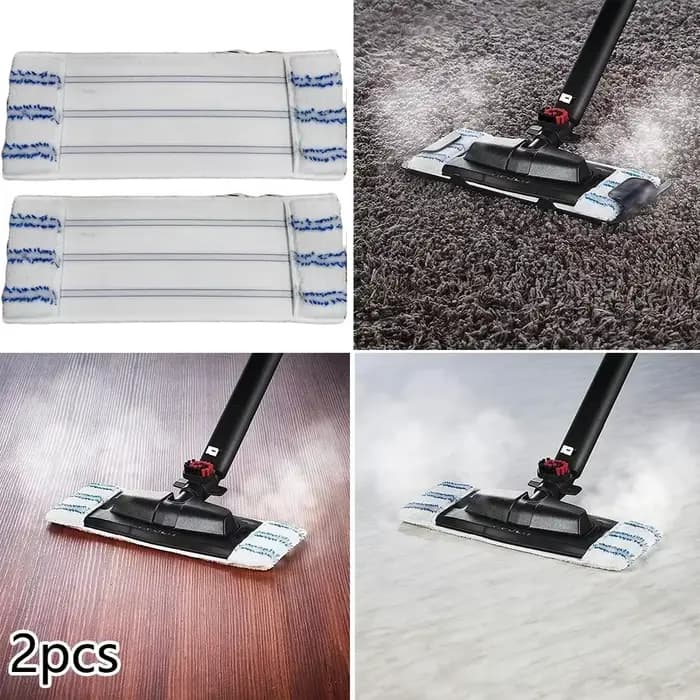 2 chiffons de vadrouille pour kit/brosse Vaporflexi/Pro/classique/Eco Pro 3.0/Eco Pro 3000