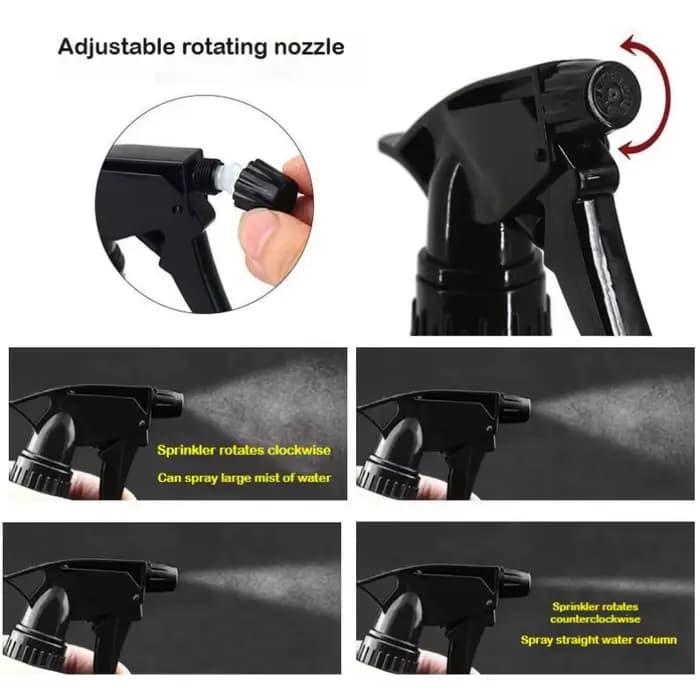 200/300/500ML haute pression continue coiffure vaporisateur bouteille atomiseur Portable conteneur beauté barbier