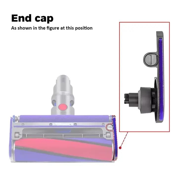 Cache latéral en velours doux pour aspirateur Dyson V6 V7 V8 V10 V11