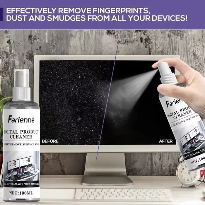 Solution de nettoyage d'écran numérique Farienne 100ML