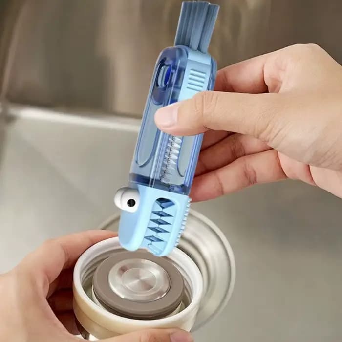 Brosse de nettoyage de couvercle de tasse 3 en 1