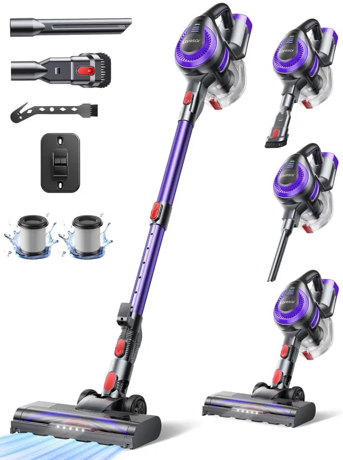 Laresar V10 Lite - Aspirateur sans fil 38000Pa à puissance d'aspiration élevée