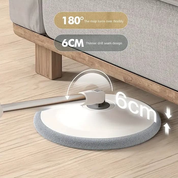 360 ° Ensemble serpillière rotative et seau avec essoreuse réglable pour le nettoyage des sols en carrelage