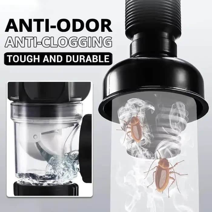 Ensemble de tuyaux de vidange Anti-odeur rabattables