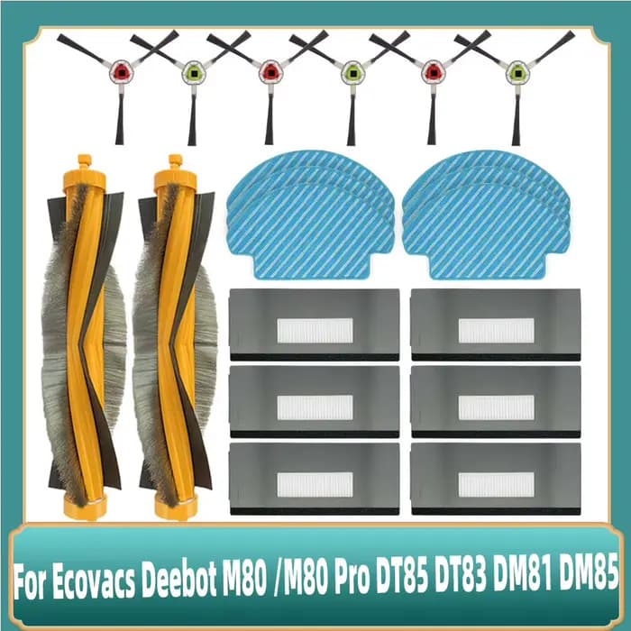 Pour Ecovacs Deebot M80 /M80 Pro DT85 DT83 DM81 DM85 Robot aspirateur brosse latérale principale filtre Hepa tissus de vadrouille accessoires de chiffon