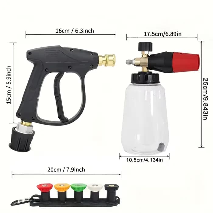 Kit de Lance à mousse de neige haute pression pour lave-linge Lavor