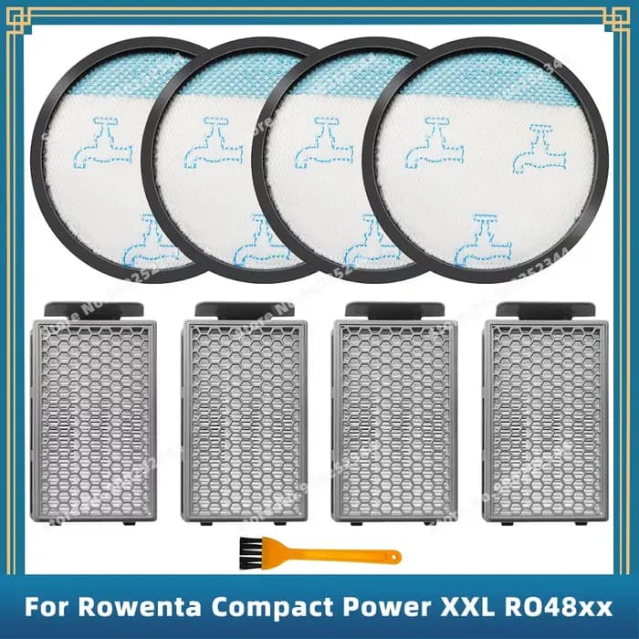 Filtre Hepa compatible pour Rowenta Compact Power XXL RO4811EA RO4823EA RO4825EA RO4853EA RO4855EA RO4859EA RO4871EA RO4881EA