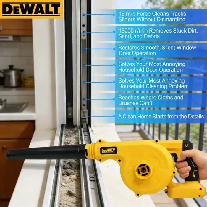 Outil de nettoyage de jardin ultime Dewalt ! Souffleur et aspirateur de feuilles sans fil 2-en-1