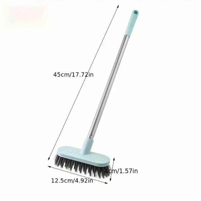 Brosse à récurer le sol avec longue poignée