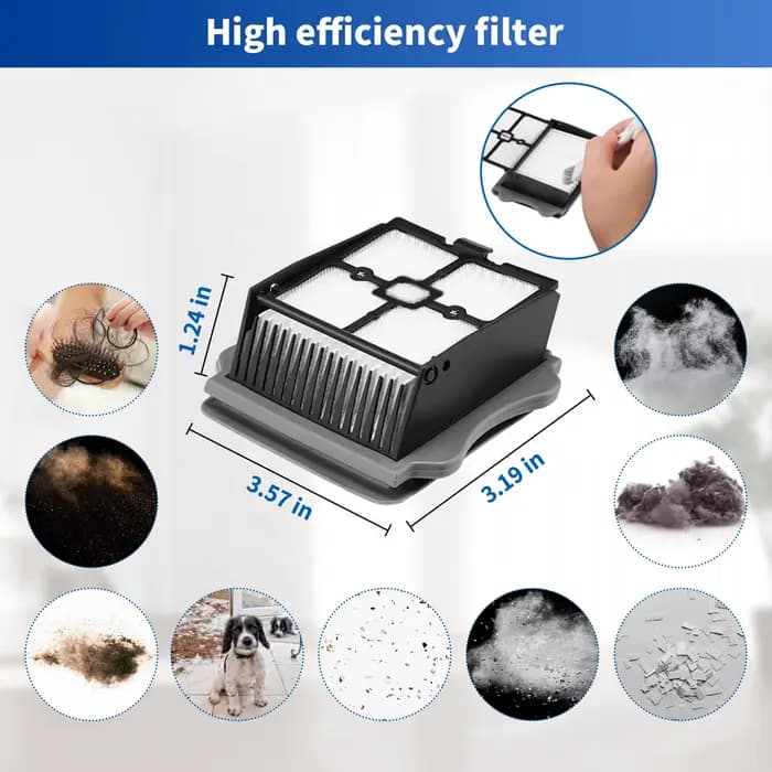 Brosse et filtres de remplacement pour aspirateur sans fil Tineco Floor ONE S5/S5 Pro
